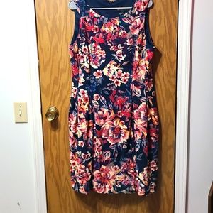Floral fit and flare dress